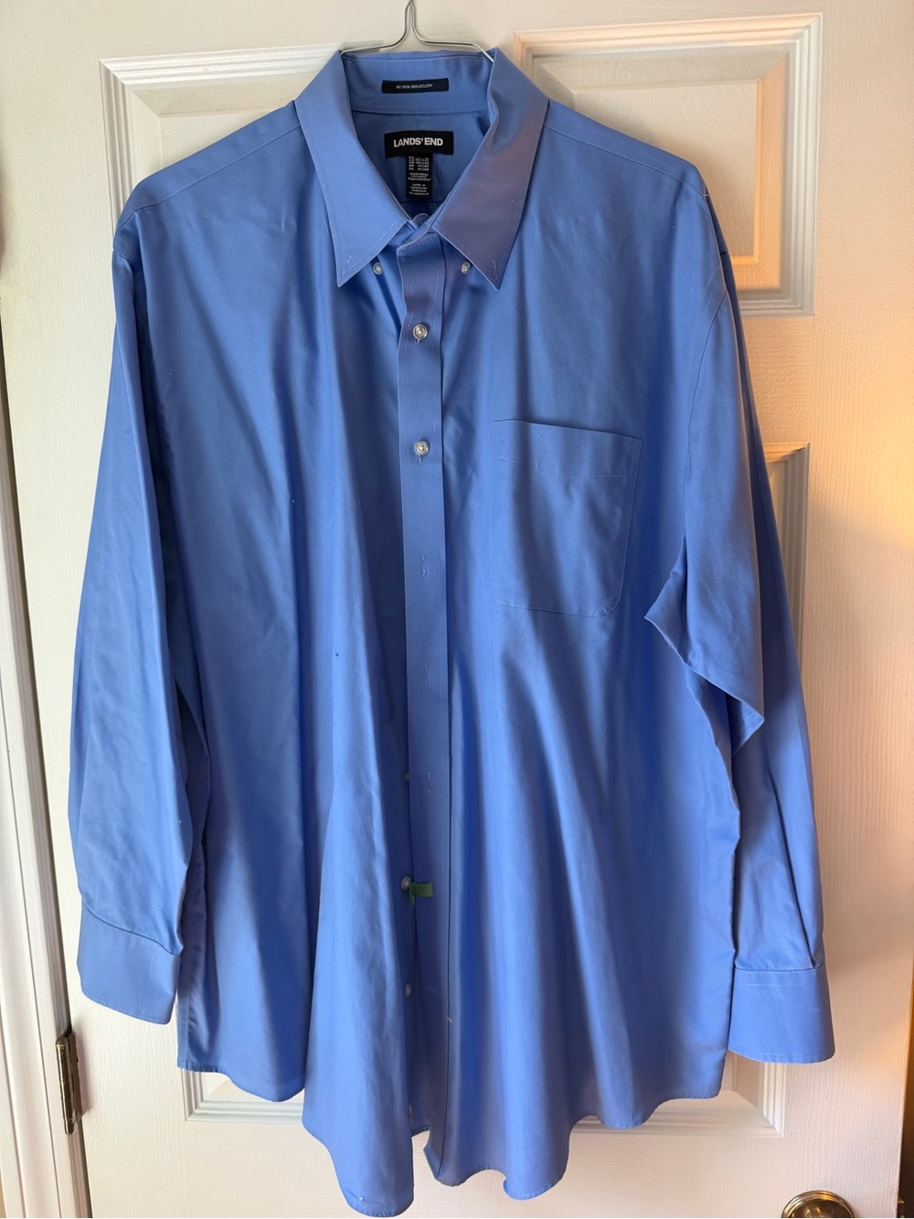 Lands' End Classic Light Blue Button-Down Dress Shirt